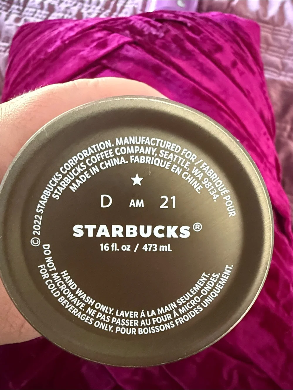 Starbucks Stainless Steel Cold Brew Tumbler
